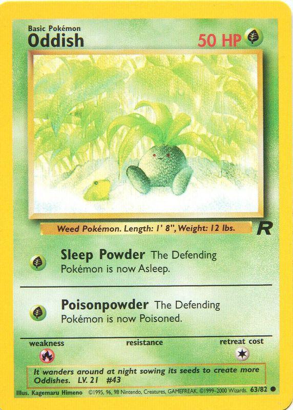 Oddish 63 Prices Pokemon Team Rocket Pokemon Cards