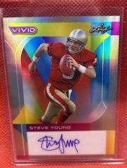 Steve Young [Silver Prismatic] #BA-SY1 Football Cards 2023 Leaf Vivid Autographs Prices