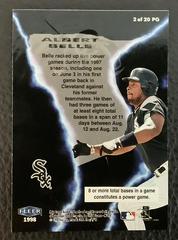 Power Game | Albert Belle Baseball Cards 1998 Fleer Tradition