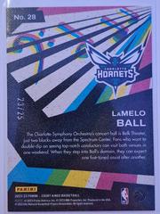 Back  | LaMelo Ball [Sapphire] Basketball Cards 2022 Panini Court Kings Maestros