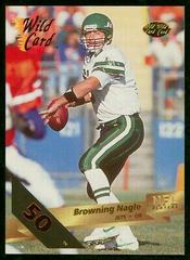 Browning Nagle [50 Stripe] #116 Football Cards 1993 Wild Card Prices
