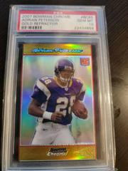 Adrian Peterson [Gold Refractor] #BC65 Football Cards 2007 Bowman Chrome Prices