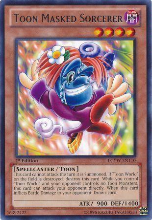 Toon Masked Sorcerer [1st Edition] LCYW-EN110 YuGiOh Legendary Collection 3: Yugi's World Mega Pack