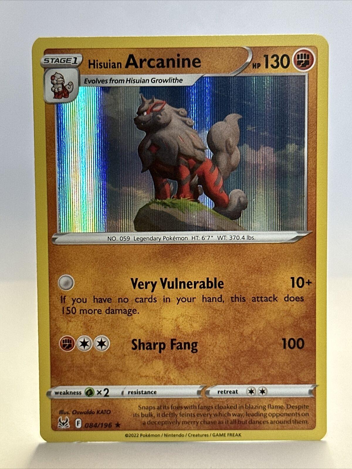 Hisuian Arcanine [Holo] #84 Pokemon Lost Origin