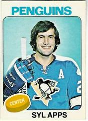 Syl Apps Hockey Cards 1975 O-Pee-Chee Prices