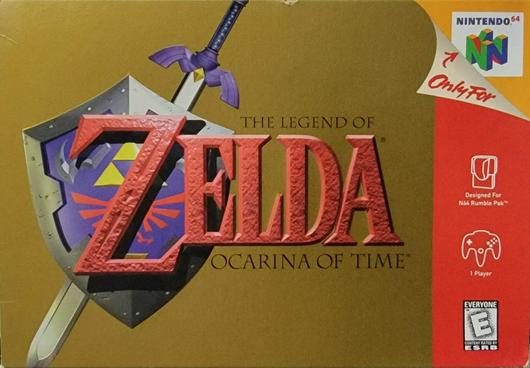 Zelda Ocarina of Time Cover Art