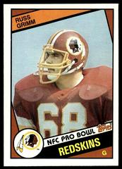 Russ Grimm Football Cards 1984 Topps Prices
