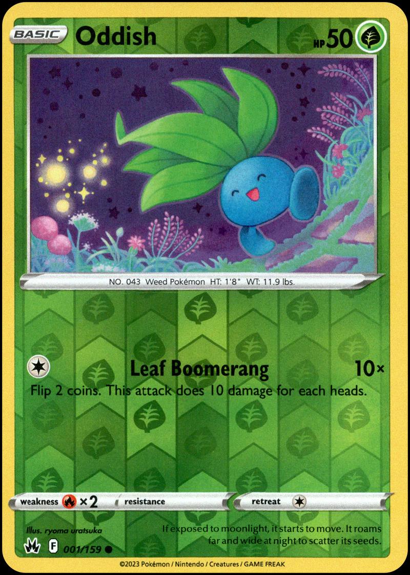 Oddish [Reverse Holo] 1 Prices Pokemon Crown Zenith Pokemon Cards