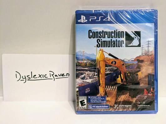 Construction Simulator | New Item, Box, and Manual | Playstation 4