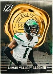 Ahmad Sauce Gardner #22 Football Cards 2023 Panini Zenith Zeal of Approval Prices