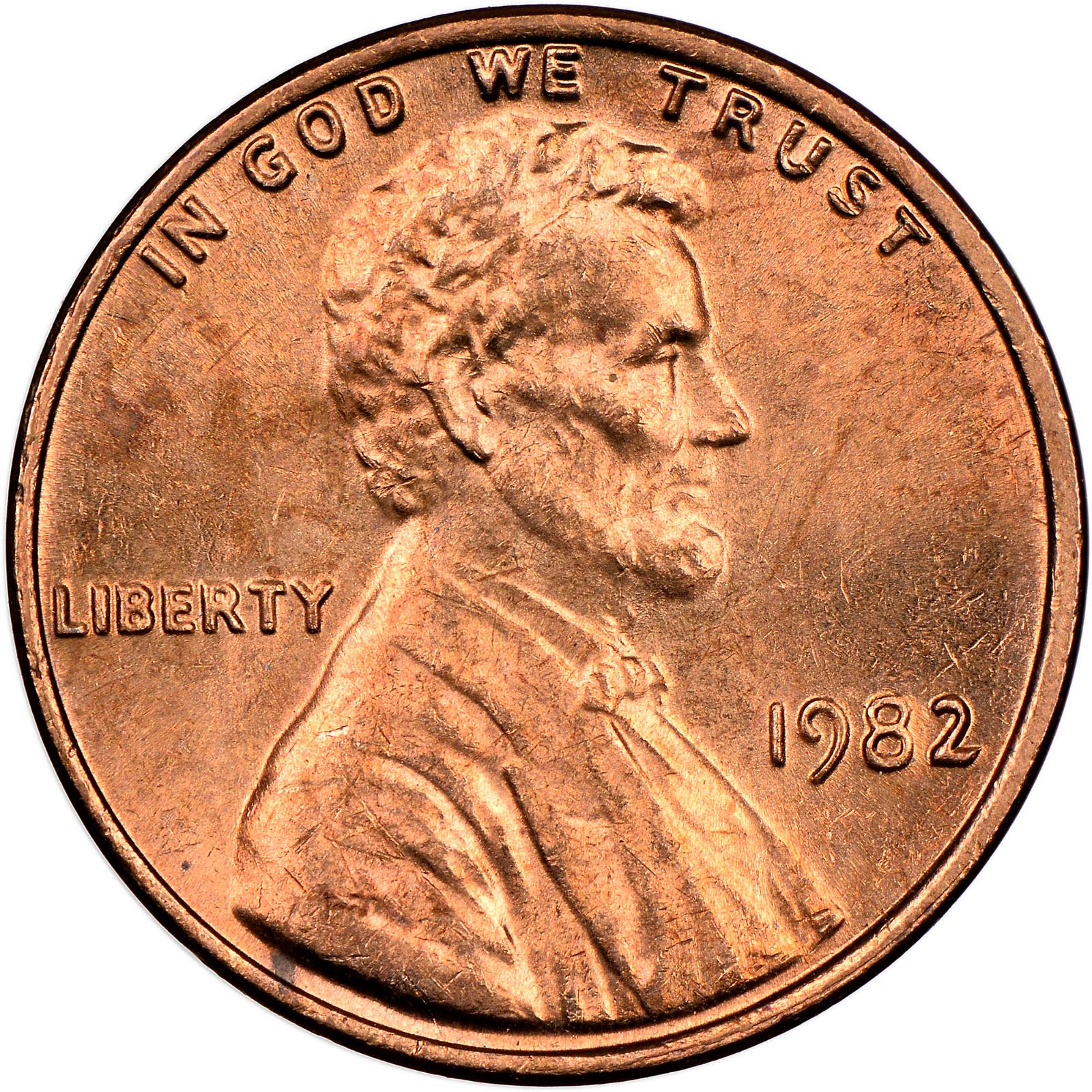 1982 [LARGE DATE] Coins Lincoln Memorial Penny