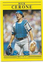 Rick Cerone Baseball Cards 1991 Fleer Update Prices