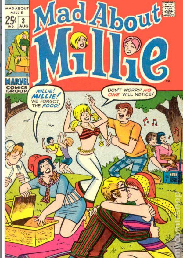 Mad About Millie #3 (1969) Comic Books Mad About Millie