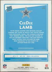 Back | CeeDee Lamb Football Cards 2020 Panini Donruss