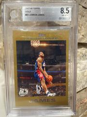 Lebron James [Gold] Basketball Cards 2007 Topps 50th Anniversary Prices