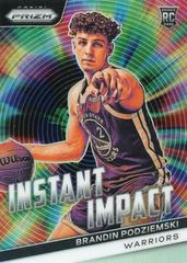 Brandin Podziemski [Silver] #25 Basketball Cards 2023 Panini Prizm Instant Impact Prices