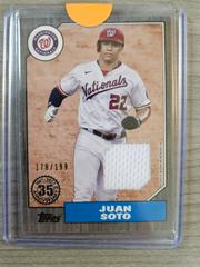 Juan Soto [Black] #87R-JS Baseball Cards 2022 Topps 1987 Relics Prices