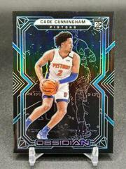 Cade Cunningham [Jersey Autograph Blue] #207 Basketball Cards 2021 Panini Obsidian Prices