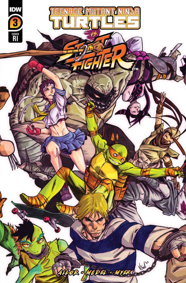 Teenage Mutant Ninja Turtles vs. Street Fighter [Federici] #3 (2023) Comic Books Teenage Mutant Ninja Turtles vs. Street Fighter