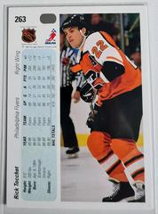 Backside | Rick Tocchet Hockey Cards 1990 Upper Deck