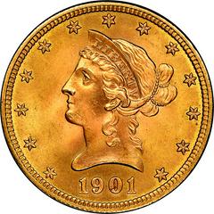 1901 [PROOF] Coins Liberty Head Gold Eagle Prices