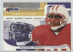 Michael Bennett Football Cards 2001 Fleer Game Time Prices