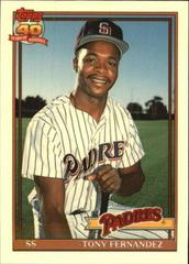 Tony Fernandez Baseball Cards 1991 Topps Traded Tiffany Prices