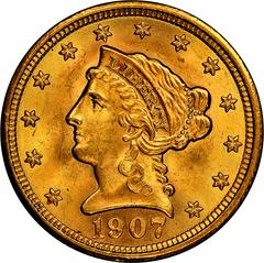 1907 [PROOF] Coins Liberty Head Quarter Eagle Prices