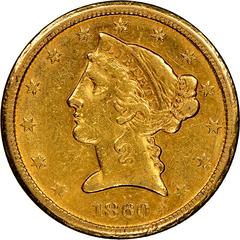 1860 D Coins Liberty Head Half Eagle Prices