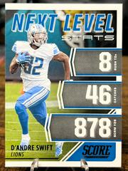 D'Andre Swift #NL21 Football Cards 2021 Panini Score Next Level Stats Prices