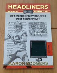 Aaron Rodgers [1st Down] #67 Football Cards 2016 Panini Playoff Prices