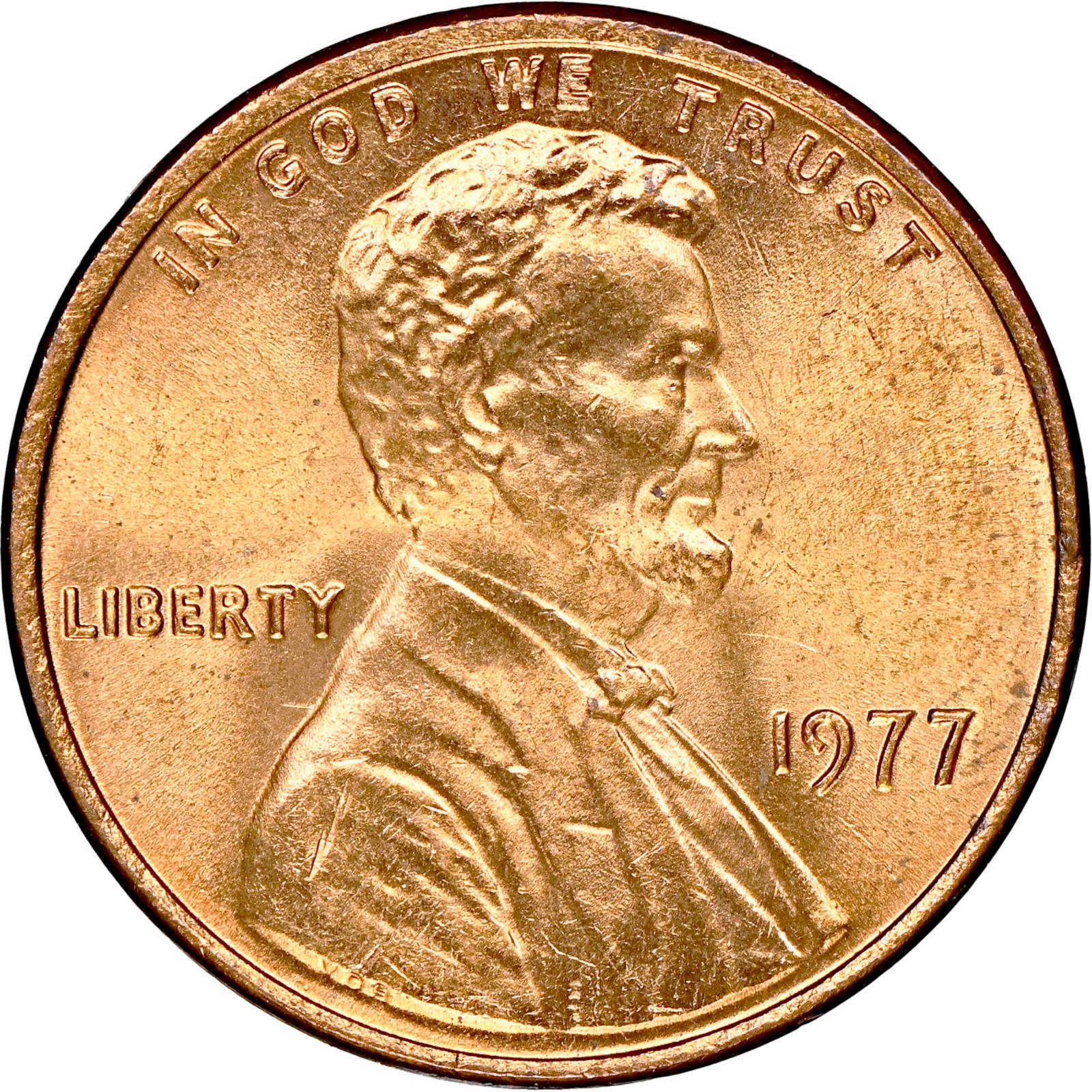 1977 Coins Lincoln Memorial Penny