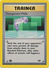 Transparent Walls [1st Edition] #125 Prices | Pokemon Gym