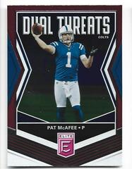 Pat McAfee [Pink] #DT-10 Football Cards 2019 Donruss Elite Dual Threats Prices
