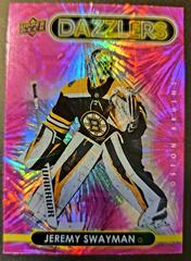 Jeremy Swayman [Pink] Hockey Cards 2021 Upper Deck Dazzlers Prices