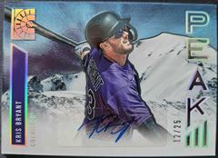 Kris Bryant [Silver] #PA-KB Baseball Cards 2022 Panini Capstone Peak Autographs Prices