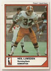 Neil Lumsden Football Cards 1984 Jogo CFL Prices