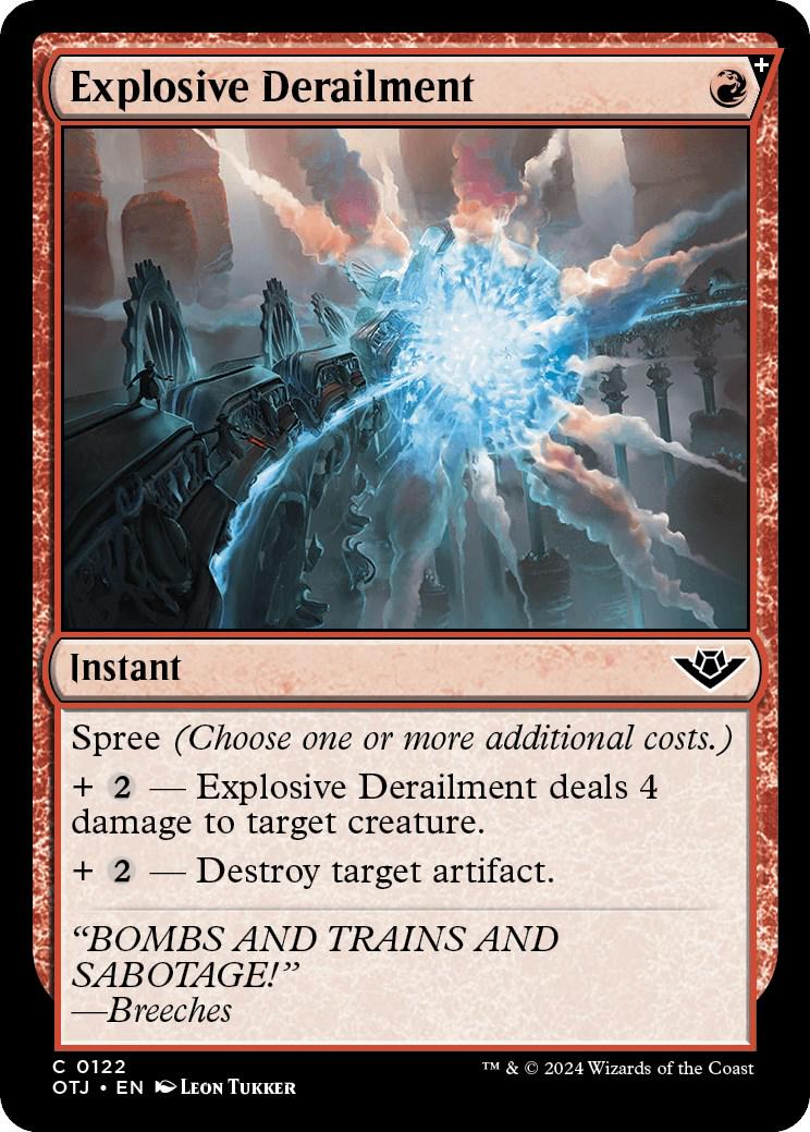 Explosive Derailment #122 Magic Outlaws of Thunder Junction