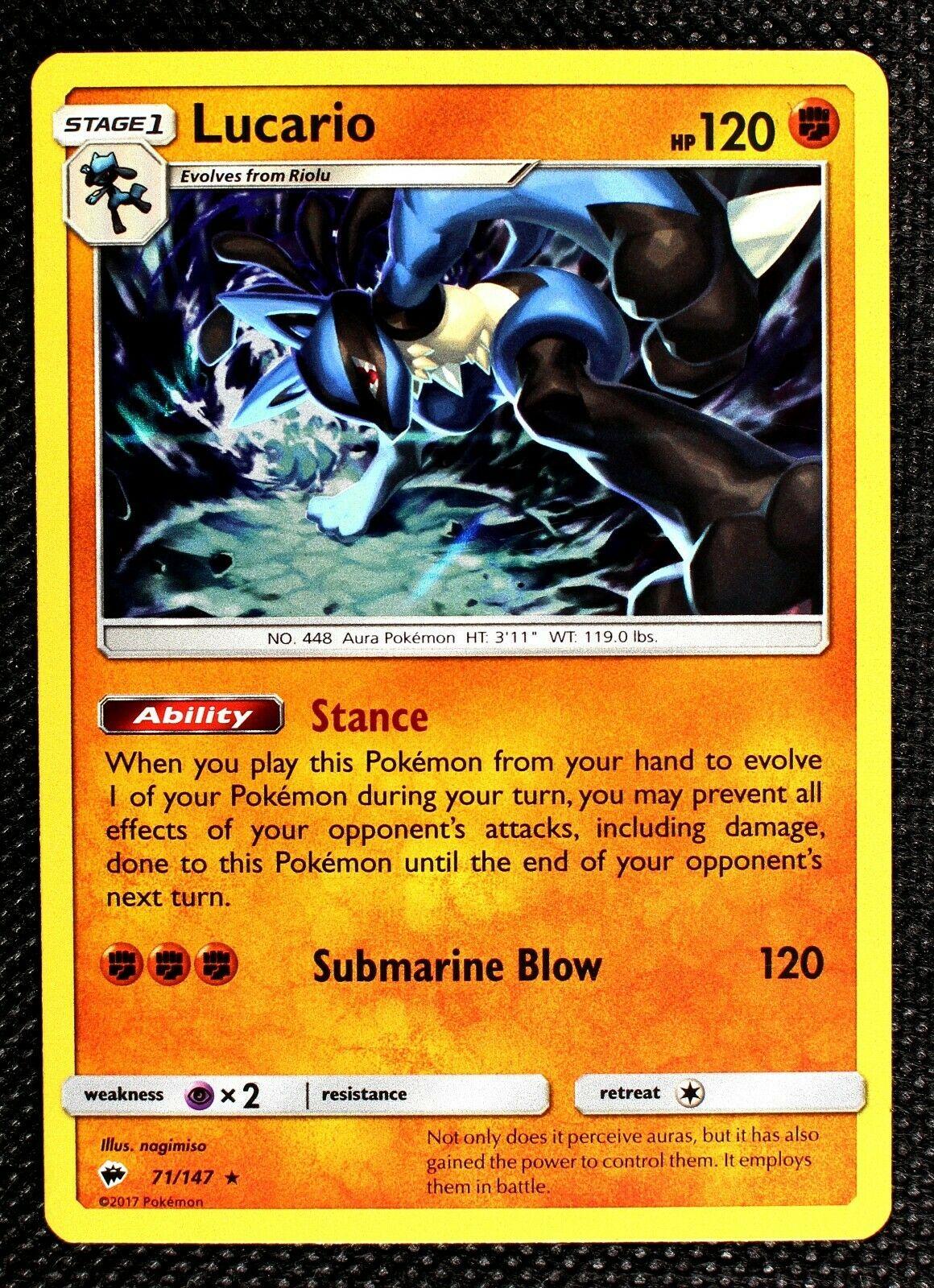 Lucario Prices Pokemon Burning Shadows Pokemon Cards