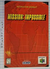 Manual  | Mission Impossible Nintendo 64