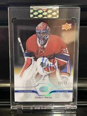 Carey Price [High Gloss] #CC-CP Hockey Cards 2020 Upper Deck Clear Cut Autographs Prices