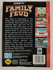 Cardboard Box Back | Family Feud [Cardboard Box] Sega Genesis