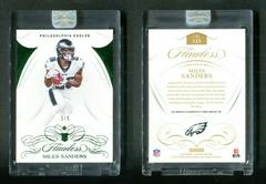 Miles Sanders [Emerald] #115 Football Cards 2019 Panini Flawless Prices