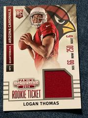 logan thomas “player worn material red” #RTS-2 Football Cards 2014 Panini Contenders Rookie Ticket Swatches Prices
