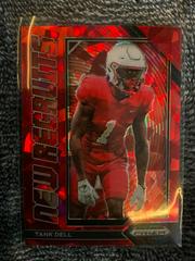 Tank Dell [Red Ice] #NR-25 Football Cards 2023 Panini Prizm Draft Picks New Recruits Prices