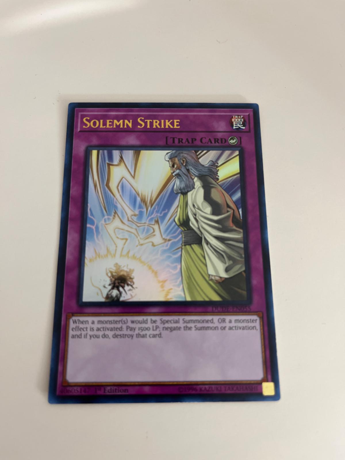 Solemn Strike Ungraded YuGiOh Duel Devastator
