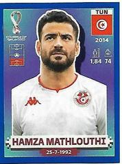 Hamza Mathlouthi [Blue Border] #TUN 9 Soccer Cards 2022 Panini World Cup Qatar Stickers Prices