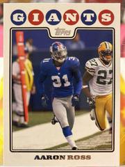 Aaron Ross #262 Football Cards 2008 Topps Prices