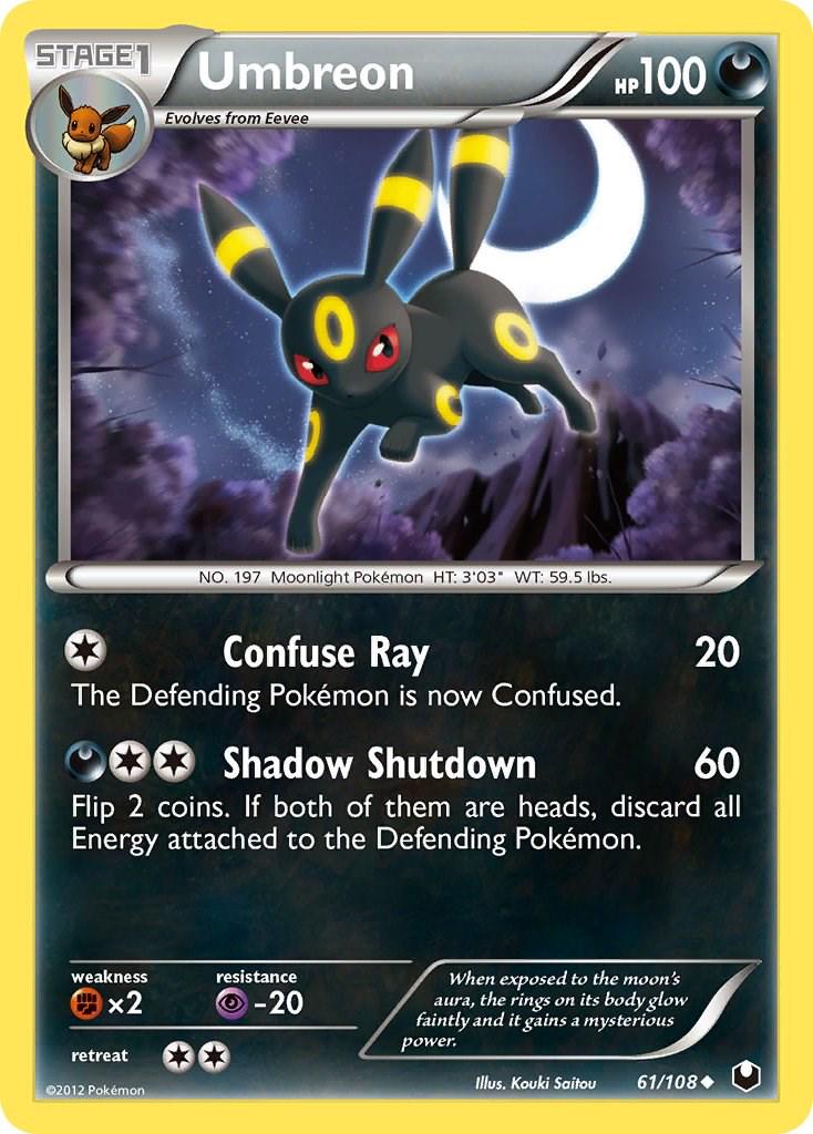 Umbreon #61 Pokemon Dark Explorers