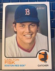 Carlton Fisk #OB-CF Baseball Cards 2022 Topps Heritage Oversized 1973 Boxtopper Prices